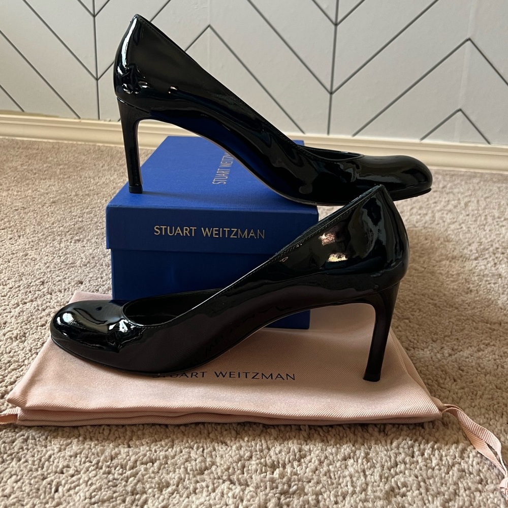 Stuart Weitzman patent heels 9.5